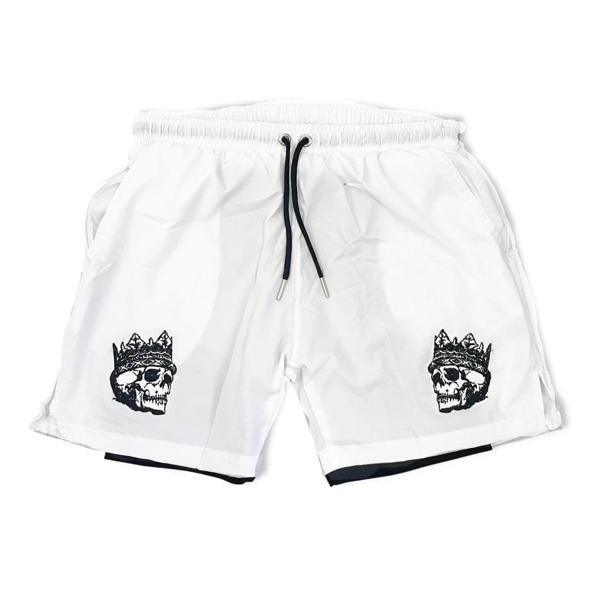 2 in 1 Gym Shorts Double-Layer Athletic Nylon Shorts