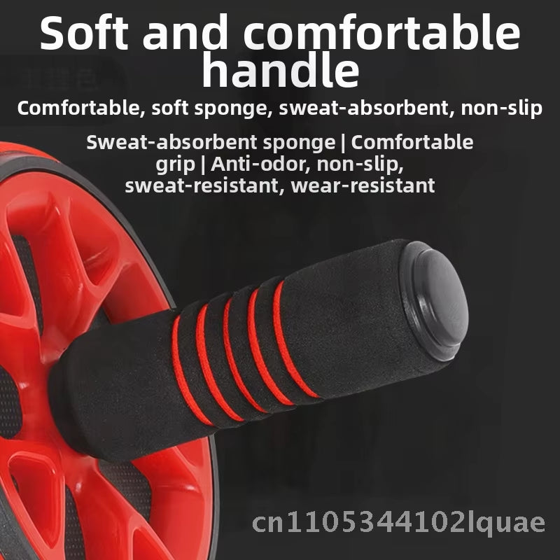 Indoor Fitness Abdominal Wheel for Belly Slimming White Yellow Red Blue Non-Folding Office Home Exercise Equipment