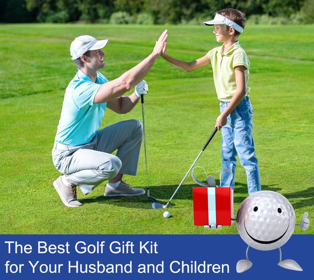 Golf Microfiber Towels Gifts Kit,Golf Cleaning Accessories Set-2 Waffle Golf Towels,Golf Brush,Golf Divot Tool,Suitable for Golf Lovers,Gift for Men Women and Children