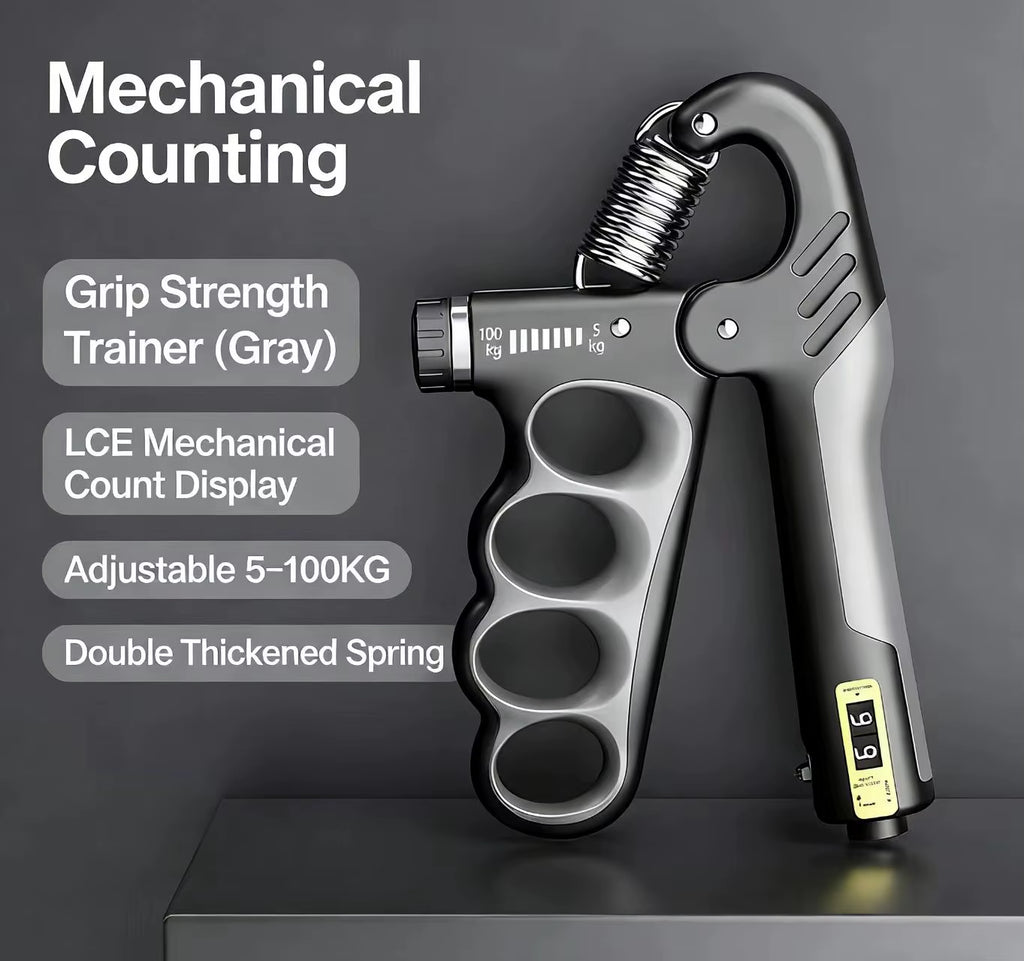 5-100Kg Adjustable Hand Gripper - Forearm Wrist Trainer for Gym & Muscle Recovery
