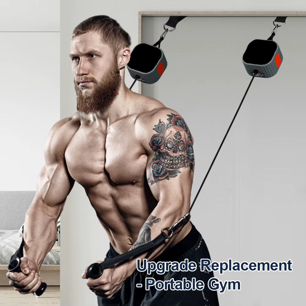 Fitness Pump Fitness Equipment Adjustable Resistance Strength Training Puller with Counter Rowing Machine for Home Gym