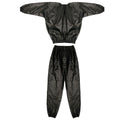 Sauna Sweat Suit Fitness Slimming Weight Loss Exercise Running Boxing Top Set