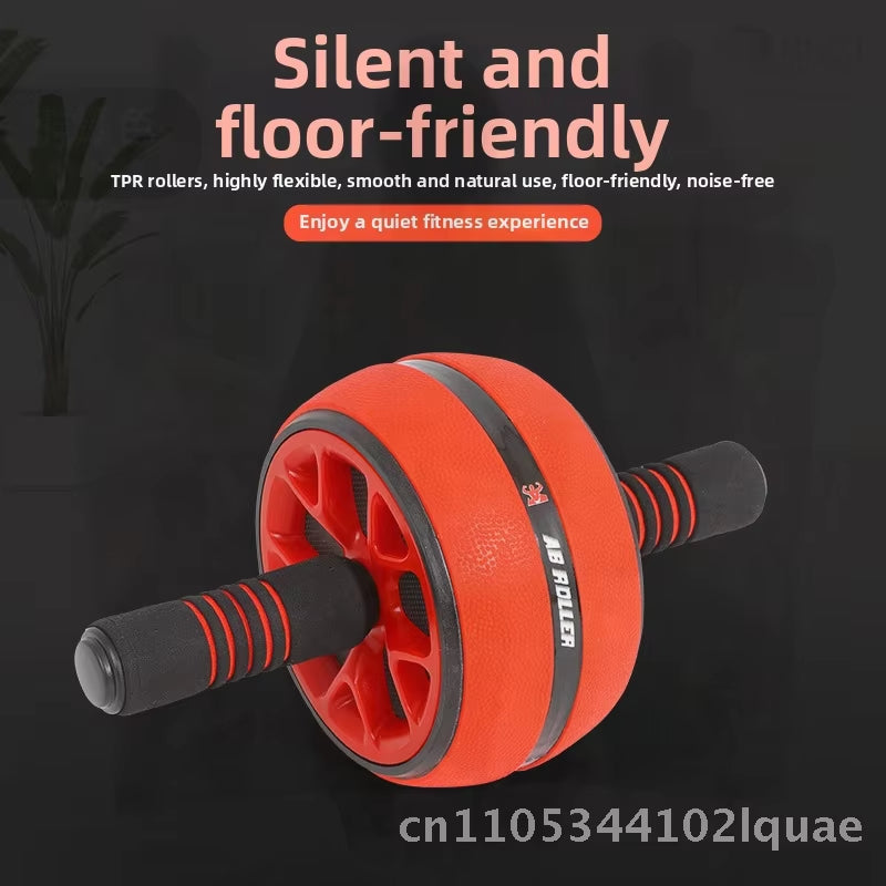 Indoor Fitness Abdominal Wheel for Belly Slimming White Yellow Red Blue Non-Folding Office Home Exercise Equipment